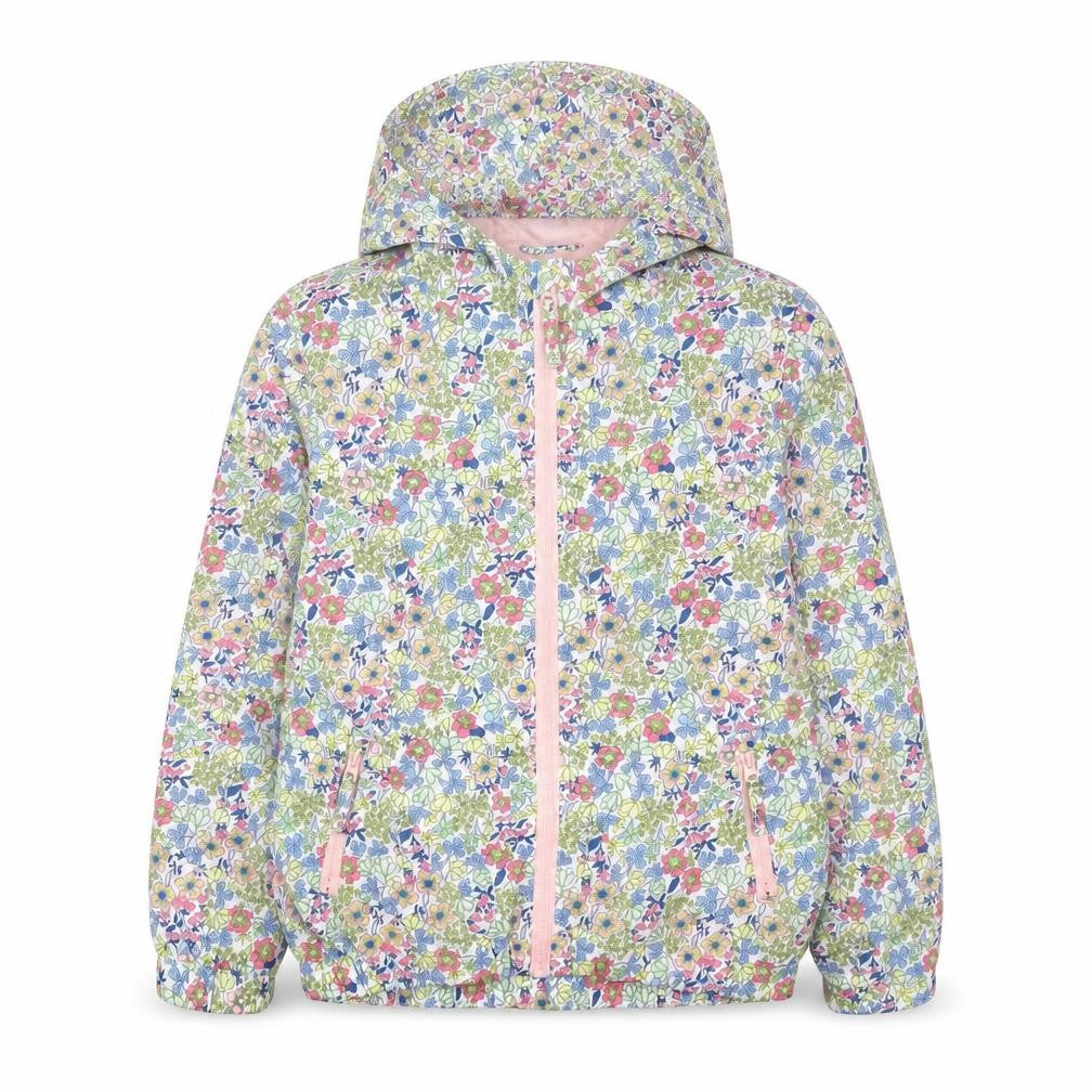 John Lewis Girls Multicoloured Floral Jacket Coat Size 9 Years Zip