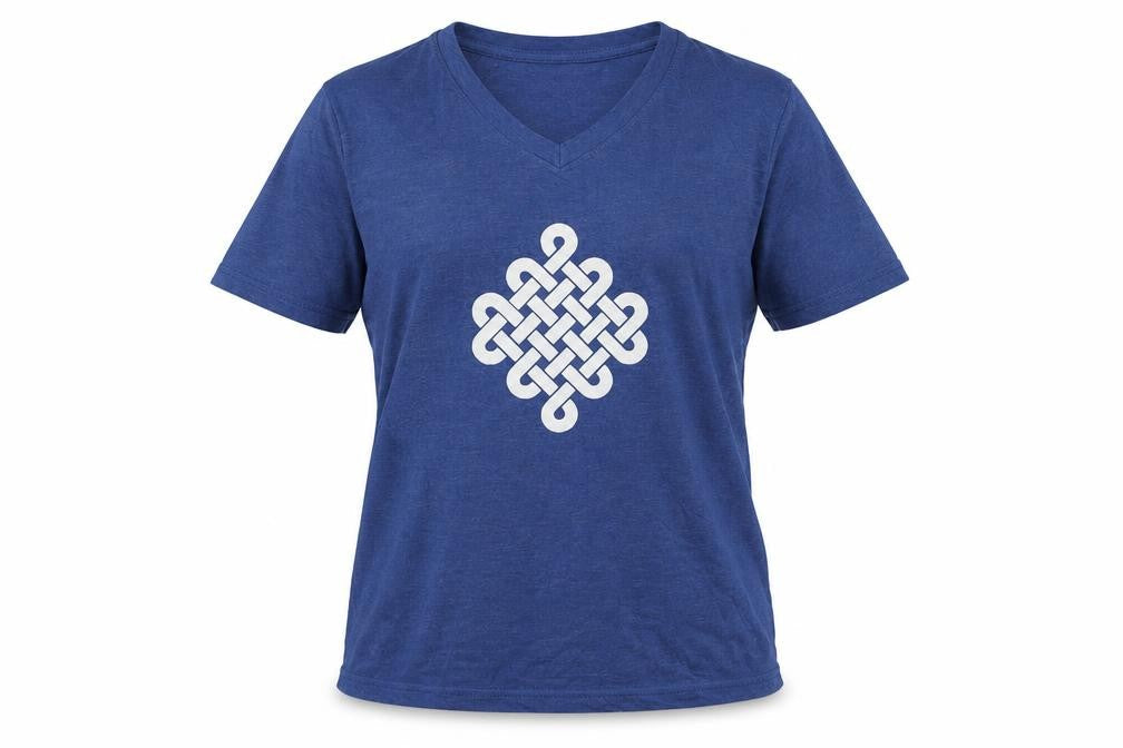 Sportsclub Womens Blue Cotton Basic T-Shirt Size M Round Neck