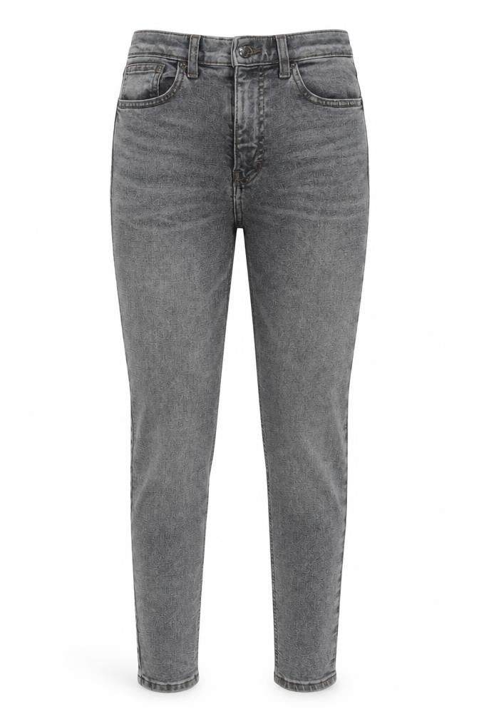 Topshop Womens Grey Cotton Skinny Jeans Size 28 L32 in Regular Zip