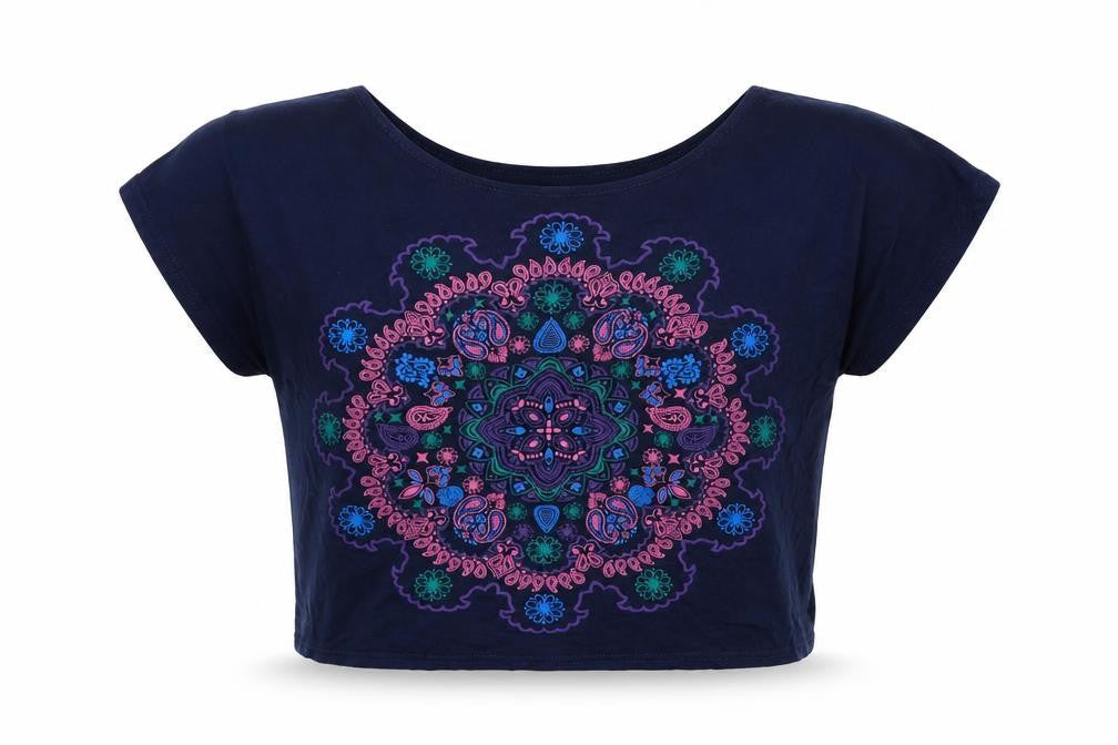 Tammy Girls Blue Viscose Pullover T-Shirt Size 10-11 Years Round Neck Pullover