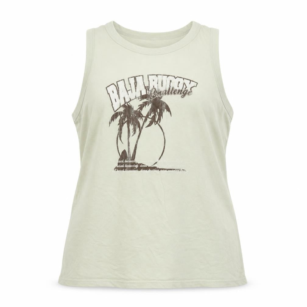 Lee Cooper Womens Green Polyester Basic Tank Size XL Round Neck - Baja Palms