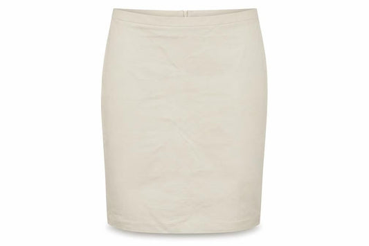 United Colors of Benetton Womens Beige Cotton Straight & Pencil Skirt Size 10 Zip