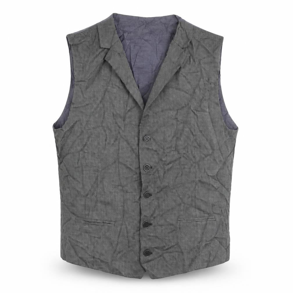 Marks & Spencer Mens Grey Polyester Jacket Suit Waistcoat Size 40 Regular