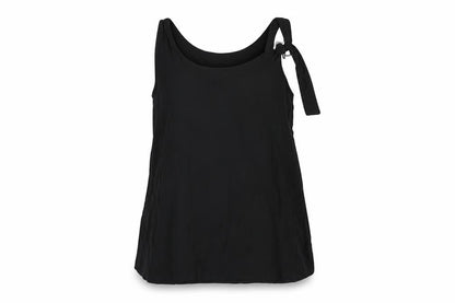 Mara Mac Womens Black Viscose Basic Tank Size 8 Scoop Neck