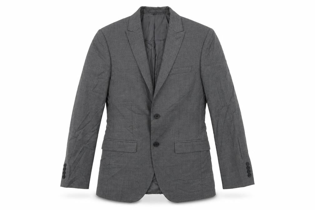 Marks & Spencer Mens Grey Polyester Jacket Suit Jacket Size 38 Regular