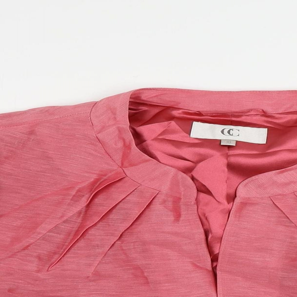 CC Womens Pink Jacket Size 18 Hook & Eye