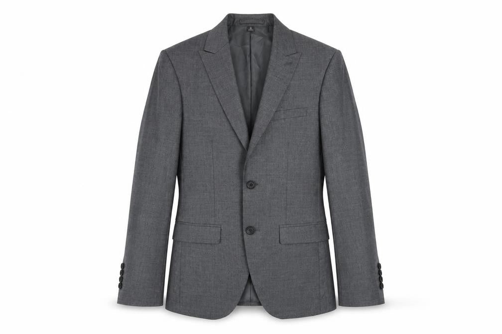 Marks & Spencer Mens Grey Polyester Jacket Suit Jacket Size 34 Regular