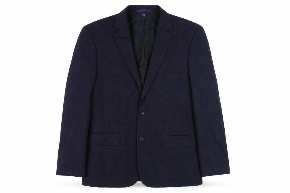 Marks & Spencer Mens Blue Polyester Jacket Suit Jacket Size 42 Regular