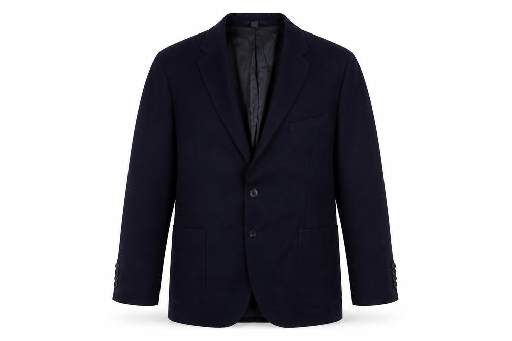 Marks & Spencer Mens Blue Polyamide Jacket Suit Jacket Size 44 Regular