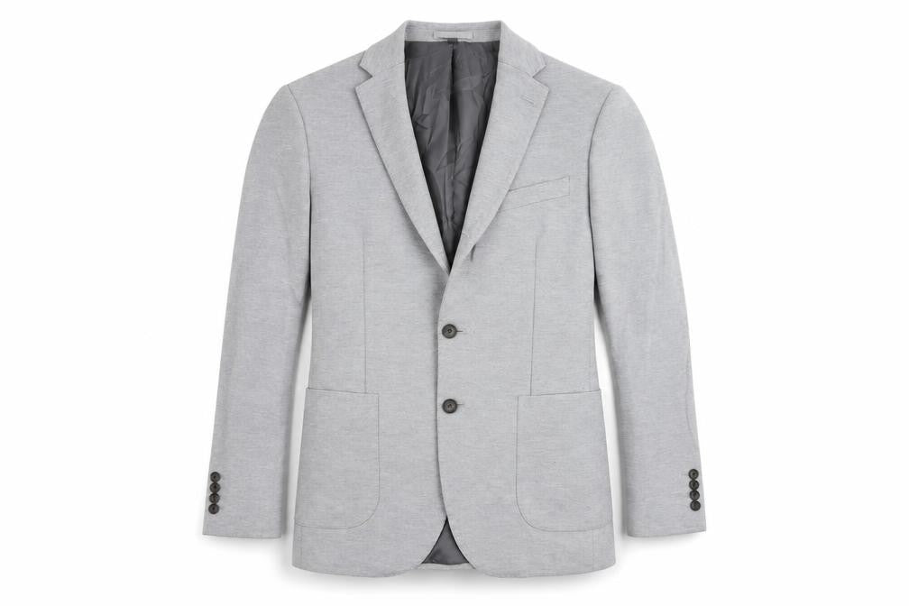 Marks & Spencer Mens Grey Polyamide Jacket Suit Jacket Size 40 Regular
