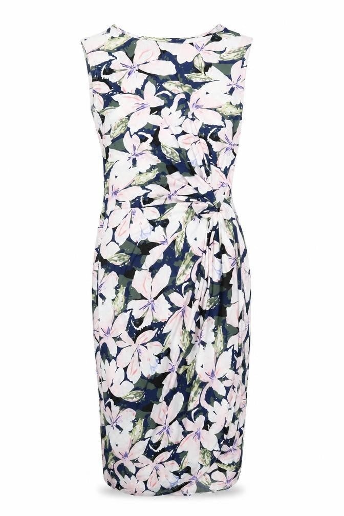 Mela London Womens Multicoloured Floral Polyester Bodycon Size 10 Round Neck Pullover