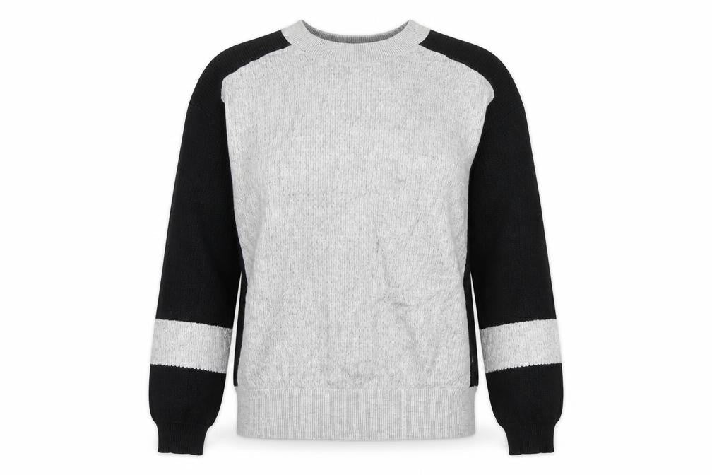 Marks & Spencer Womens Grey Round Neck Viscose Pullover Jumper Size S