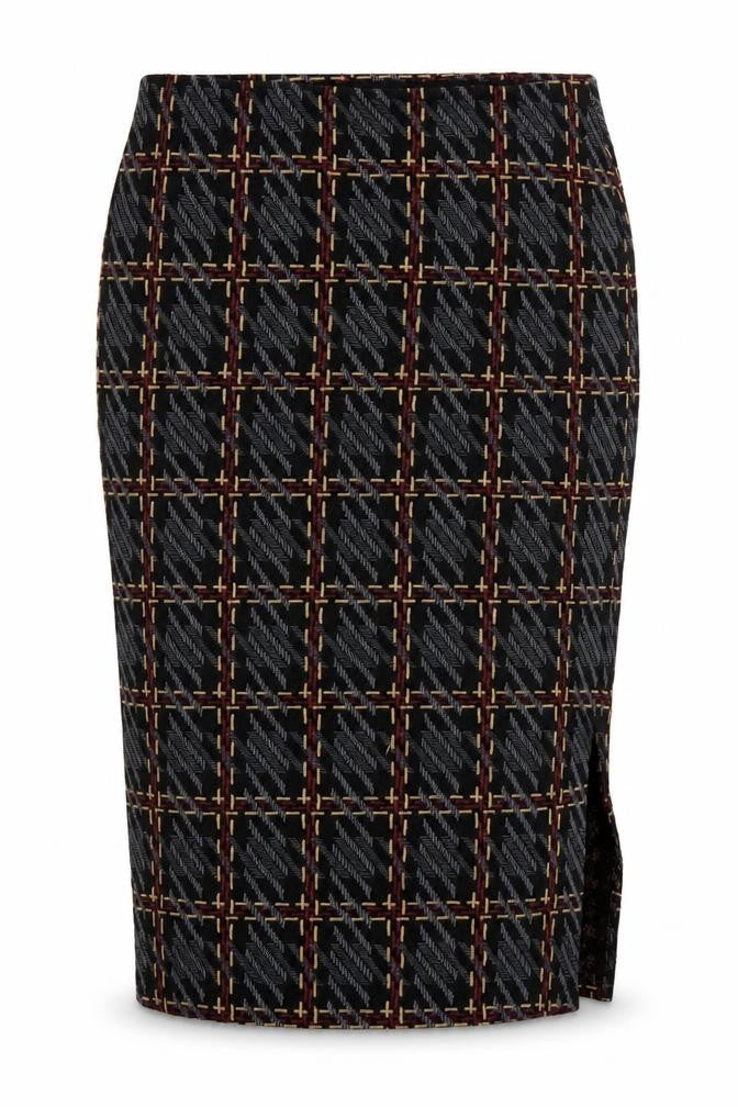 marksand Womens Multicoloured Geometric Polyester Straight & Pencil Skirt Size 14