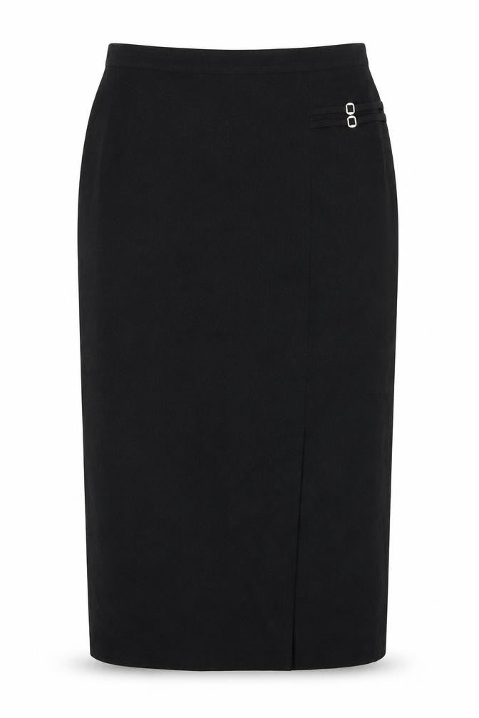 Fisser Womens Grey Polyester Straight & Pencil Skirt Size 14 Zip
