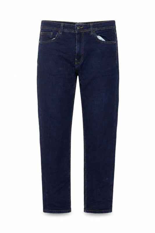 Dont think twice Womens Blue Cotton Straight Jeans Size 32 in L29 in Regular Button