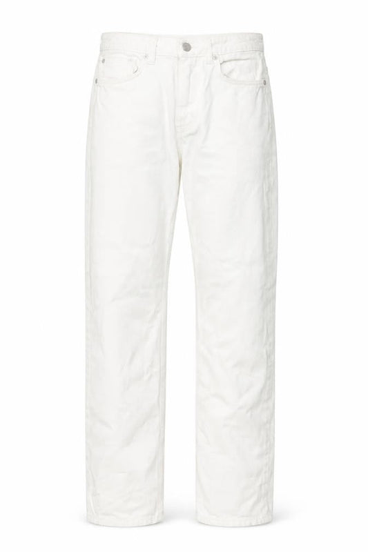 Weekday Womens Ivory Cotton Straight Jeans Size 25 in L28 in Regular Button