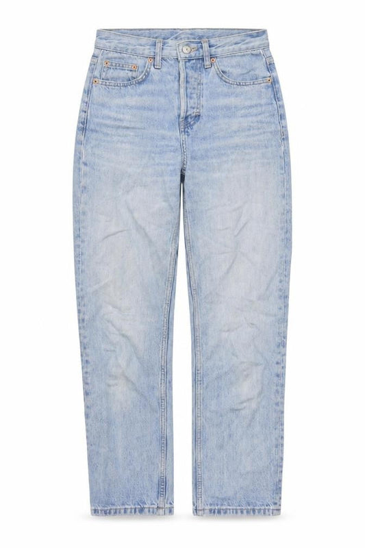 Topshop Womens Blue Cotton Mom Jeans Size 25 in L26 in Regular Button