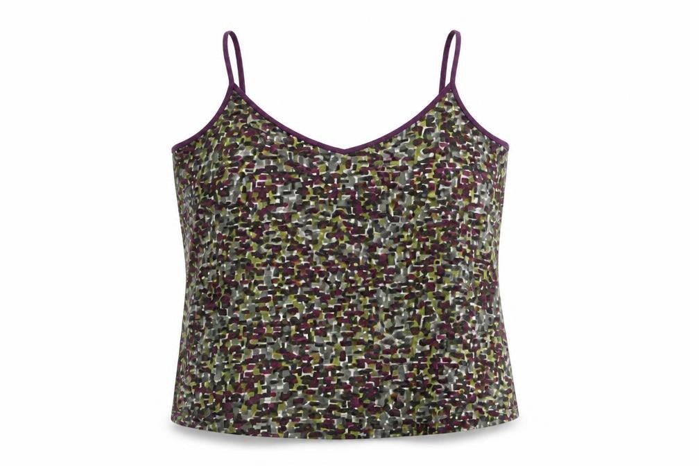 Per Una Womens Multicoloured Geometric Polyester Camisole Tank Size 22 V-Neck