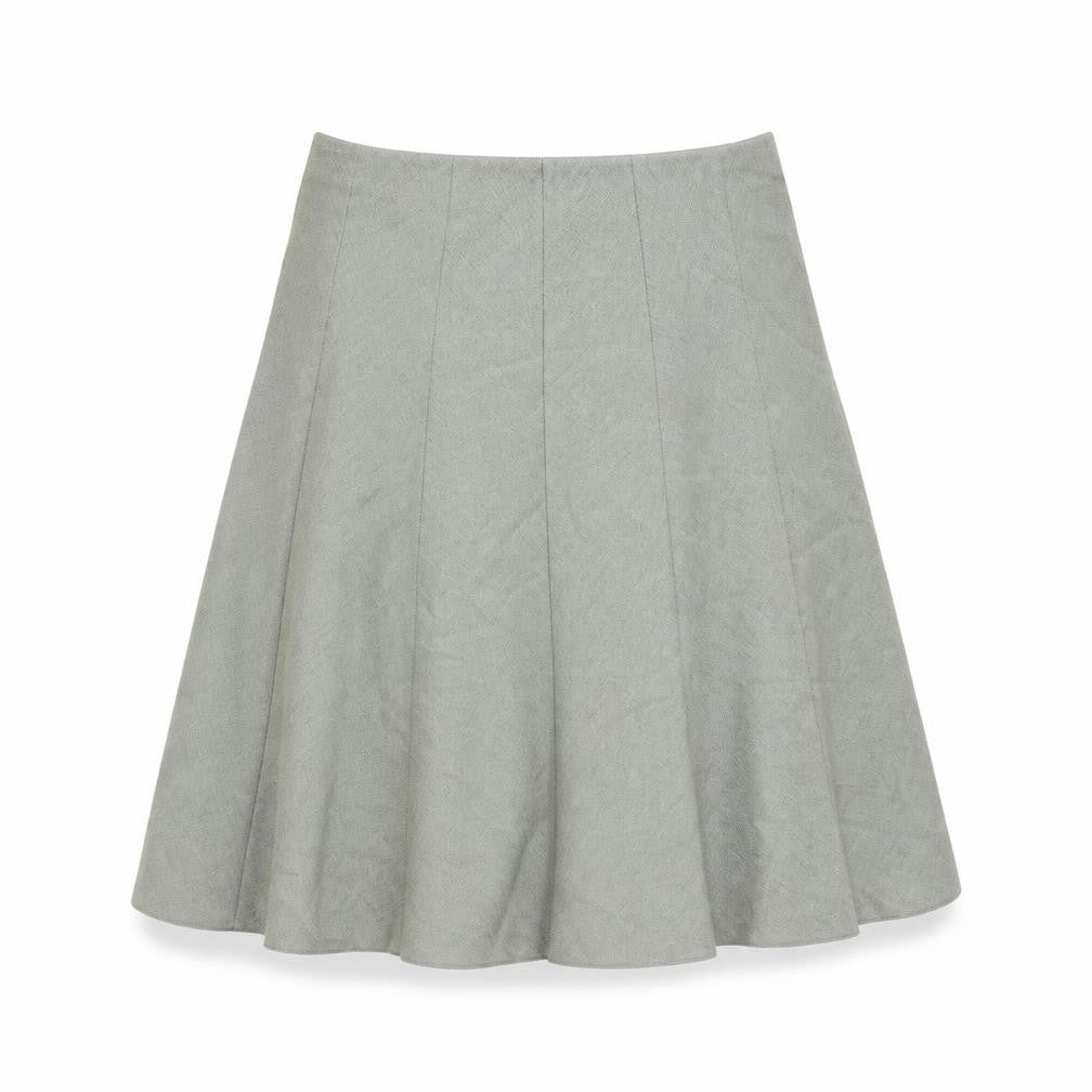 EWM Womens Grey Polyester A-Line Skirt Size 28 in