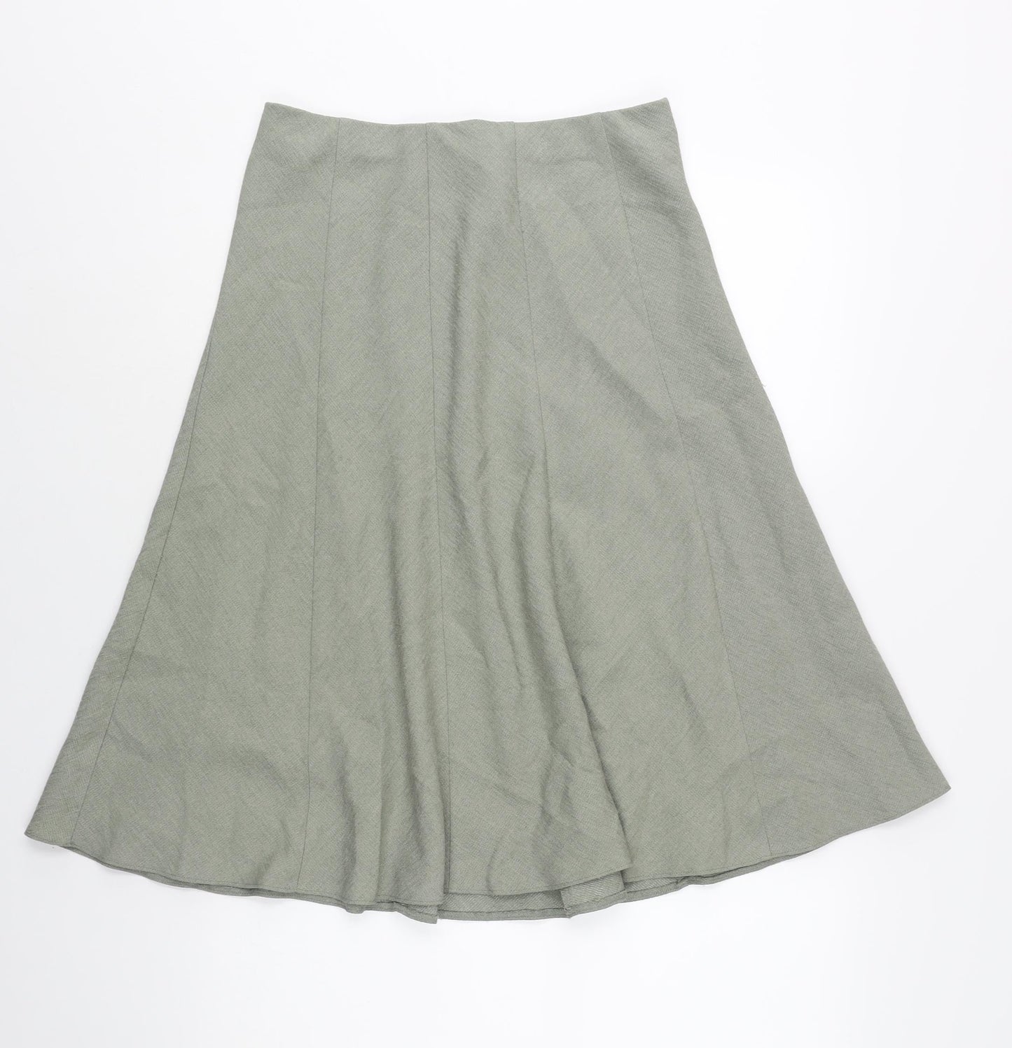EWM Womens Grey Polyester A-Line Skirt Size 28 in