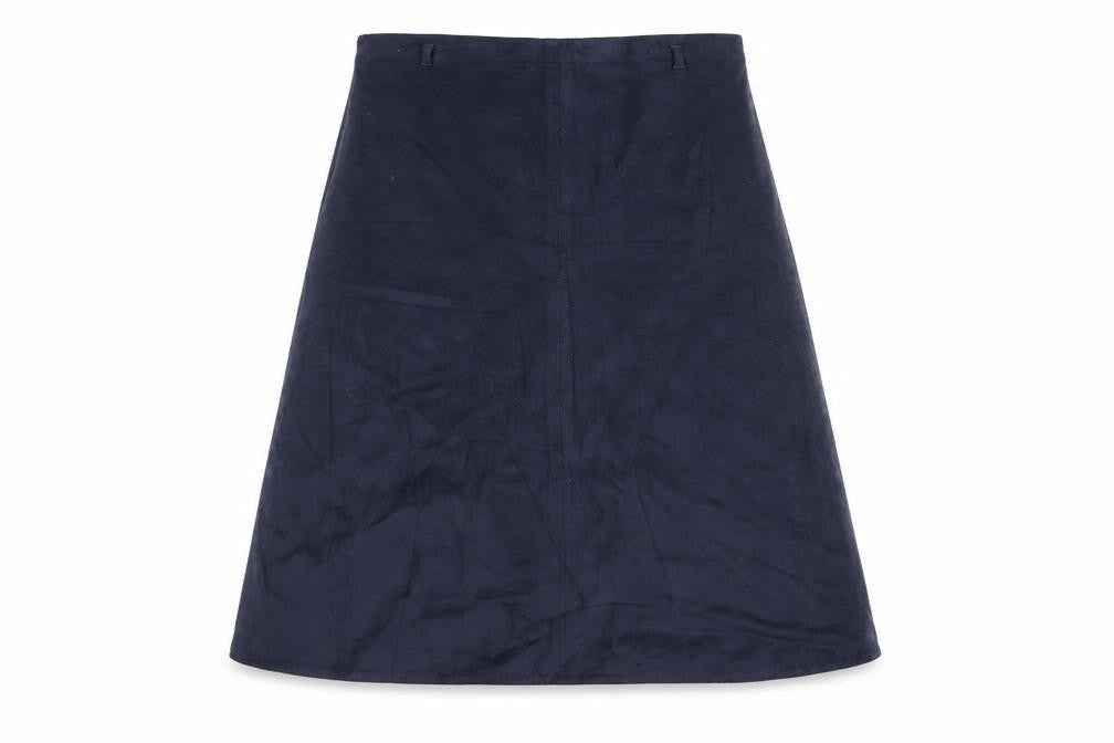 Marks & Spencer Womens Blue Polyester A-Line Skirt Size 12 Zip