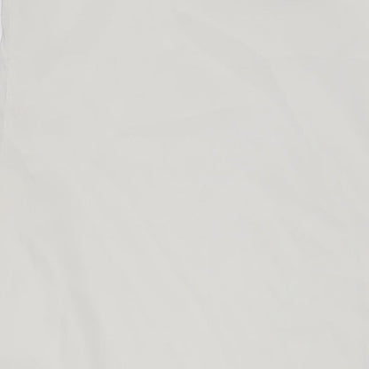 Marks & Spencer Womens White Polyester Tank Dress Size 14 V-Neck Pullover