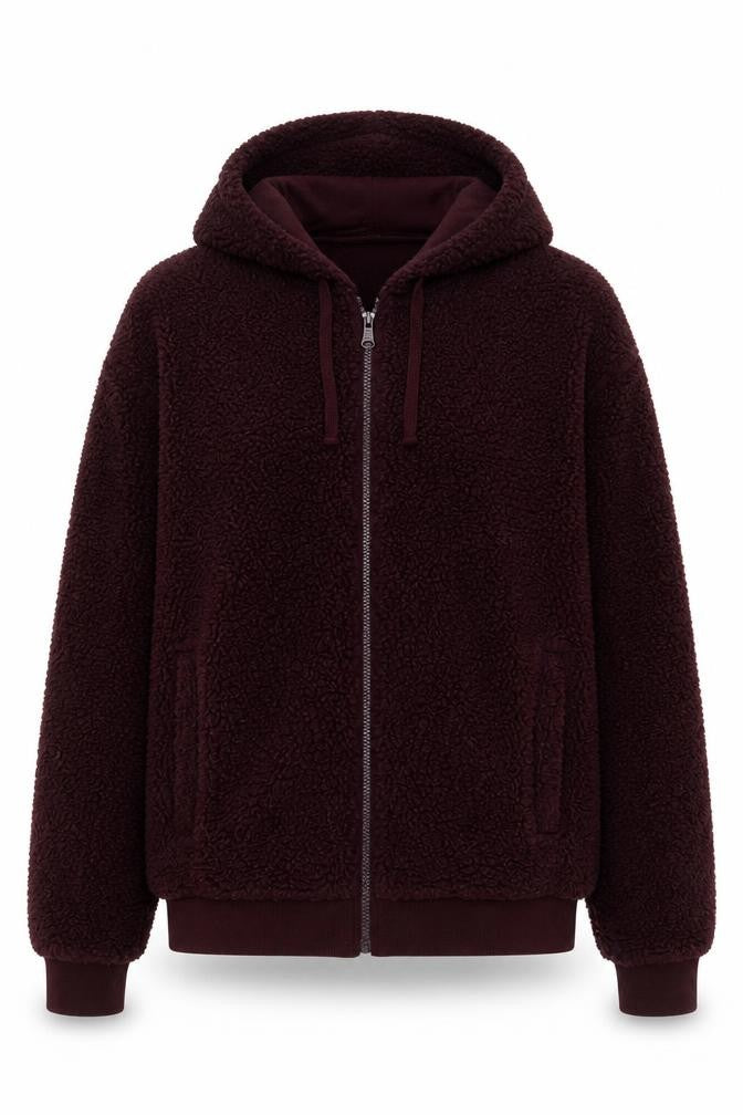A.M. London Womens Red Jacket Size M Zip - Pockets