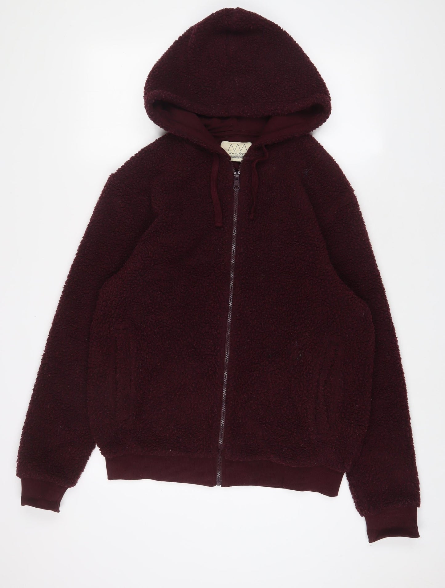 A.M. London Womens Red Jacket Size M Zip - Pockets