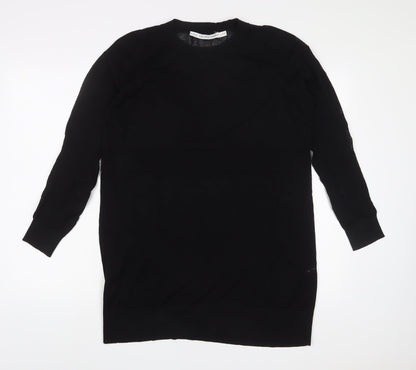 & Other Stories Womens Black Polyamide A-Line Size S Crew Neck Pullover
