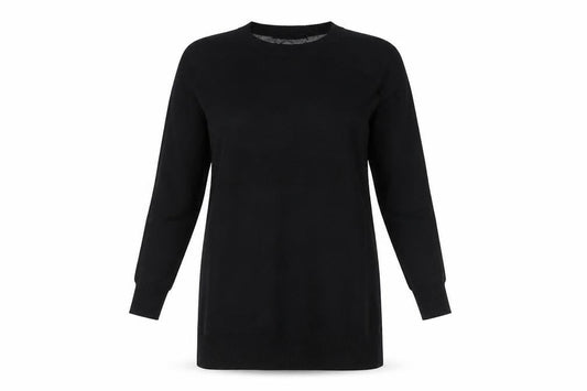 & Other Stories Womens Black Polyamide A-Line Size S Crew Neck Pullover
