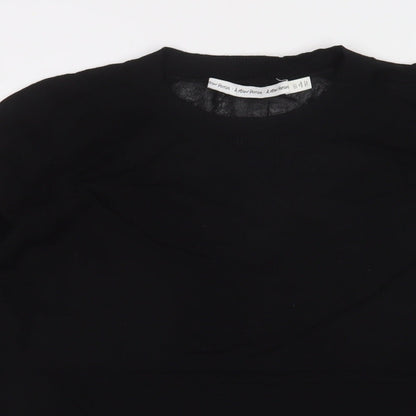 & Other Stories Womens Black Polyamide A-Line Size S Crew Neck Pullover
