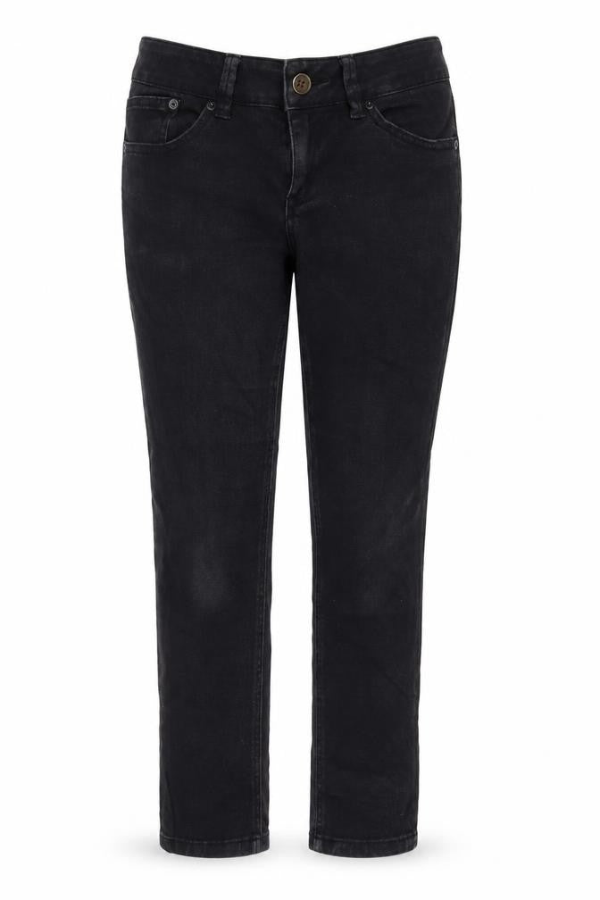 Topshop Womens Black Cotton Skinny Jeans Size 10 L27 in Regular Zip