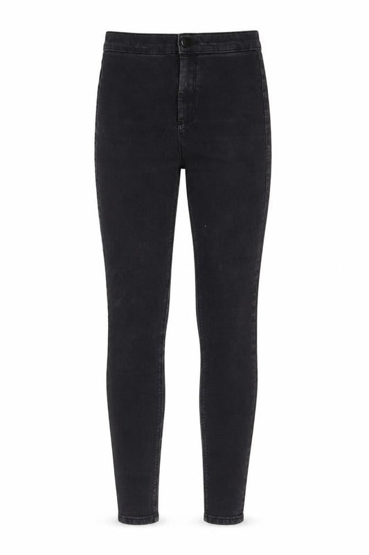Topshop Womens Grey Cotton Skinny Jeans Size 30 in L32 in Regular Zip
