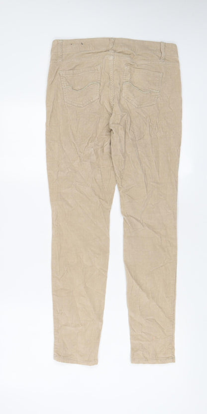 U.S. Polo Assn. Womens Beige Cotton Trousers Size 28 in L28 in Regular Zip