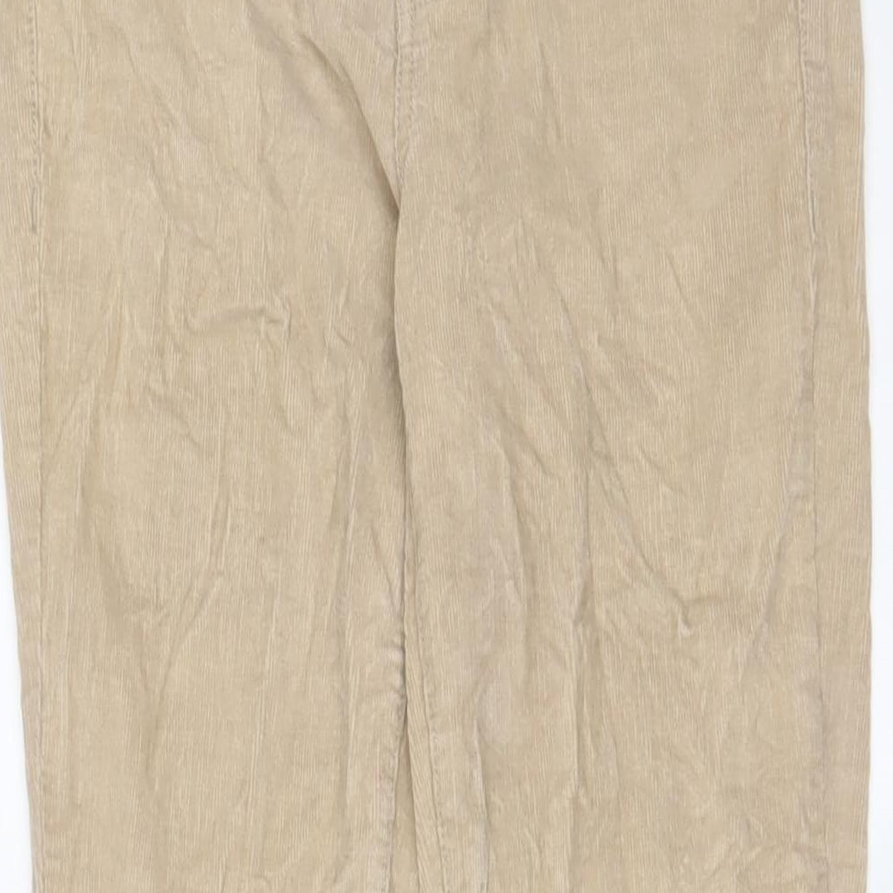 U.S. Polo Assn. Womens Beige Cotton Trousers Size 28 in L28 in Regular Zip