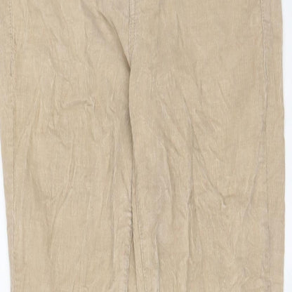 U.S. Polo Assn. Womens Beige Cotton Trousers Size 28 in L28 in Regular Zip