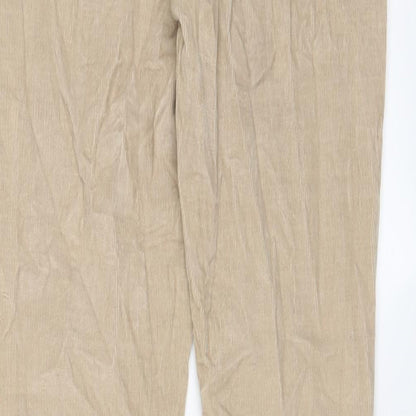 U.S. Polo Assn. Womens Beige Cotton Trousers Size 28 in L28 in Regular Zip