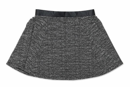 Divided by H&M Womens Black Cotton Pleated Skirt Size S Zip