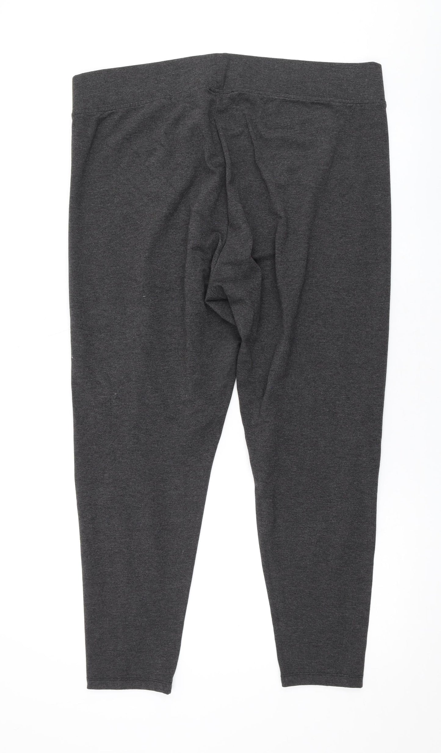 Marks and Spencer Womens Grey Polyester Trousers Size 20 L26 in Regular