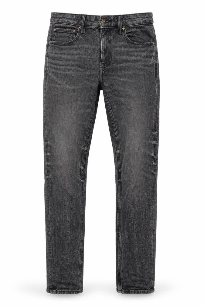 ASOS Mens Grey Cotton Straight Jeans Size 30 in L30 in Regular Zip