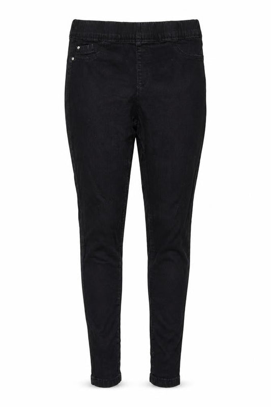 Denim & Co. Womens Black Cotton Jegging Jeans Size 12 L27 in Regular