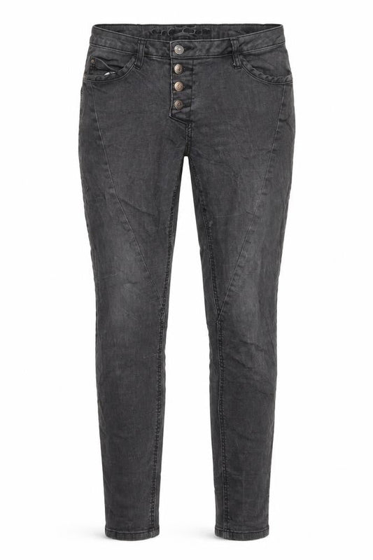 Street One Womens Grey Cotton Skinny Jeans Size 30 L31 in Regular Zip