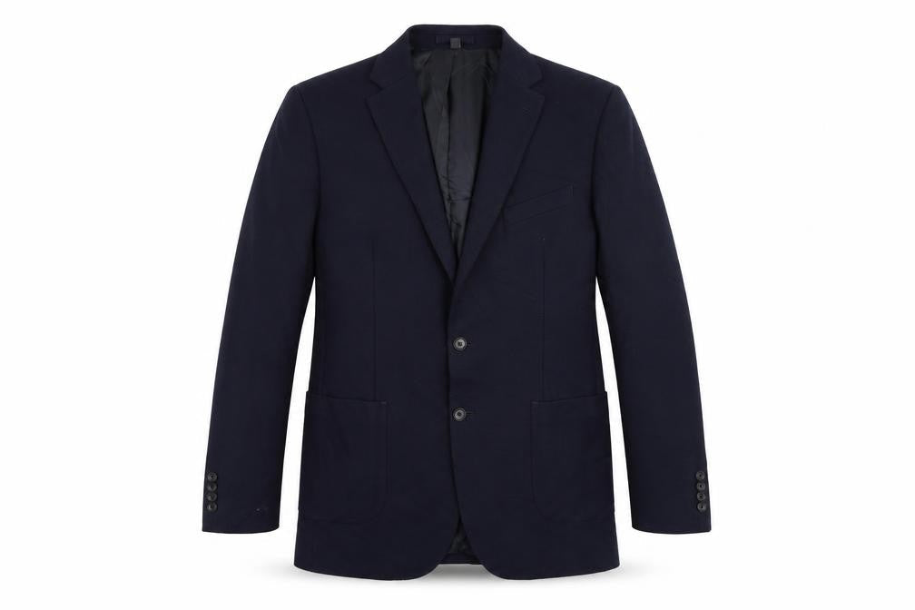 Marks & Spencer Mens Blue Polyamide Jacket Suit Jacket Size 42 Regular