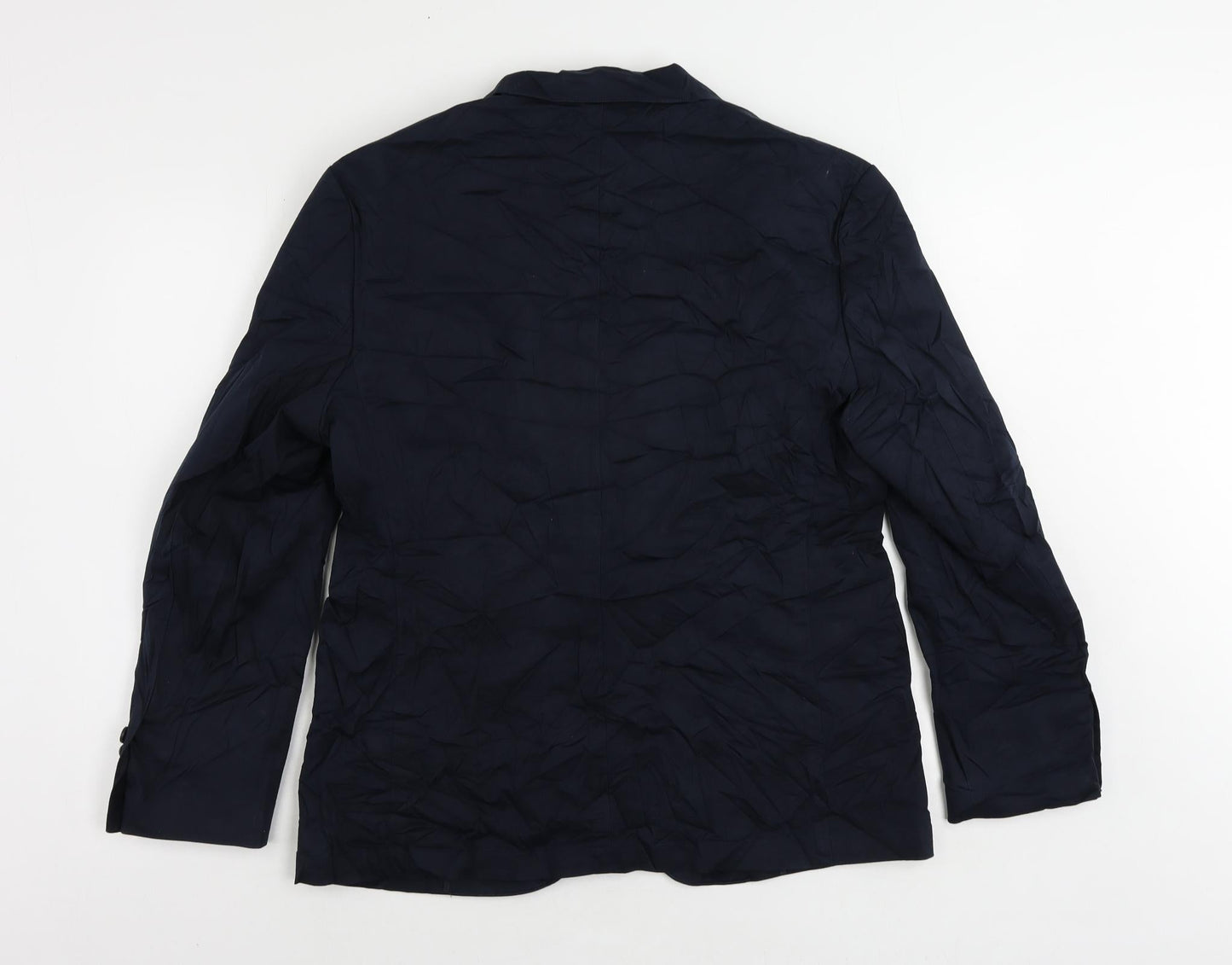 Marks and Spencer Mens Blue Cotton Jacket Blazer Size 40 Regular