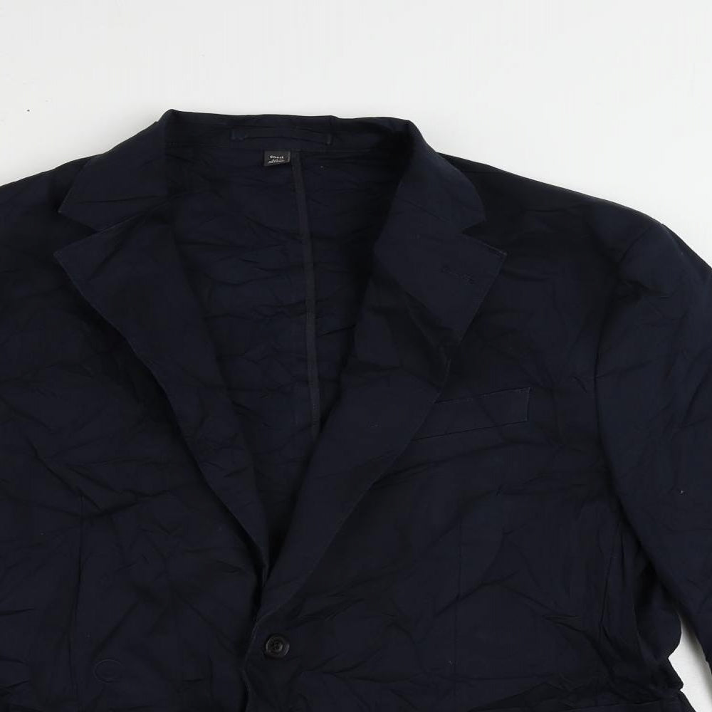 Marks and Spencer Mens Blue Cotton Jacket Blazer Size 40 Regular