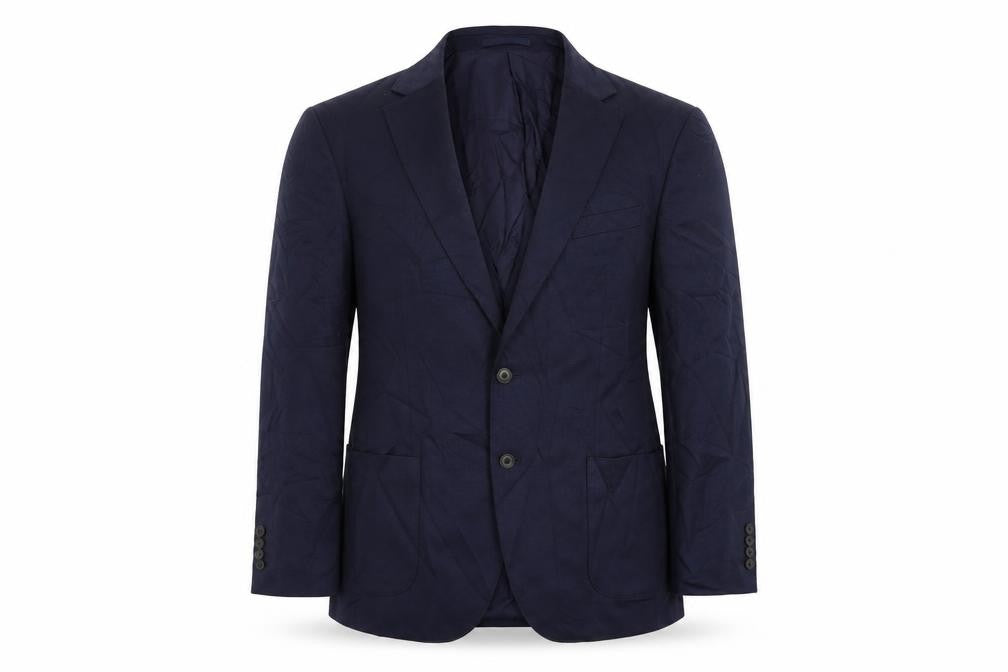 Marks & Spencer Mens Blue Polyester Jacket Suit Jacket Size 44 Regular