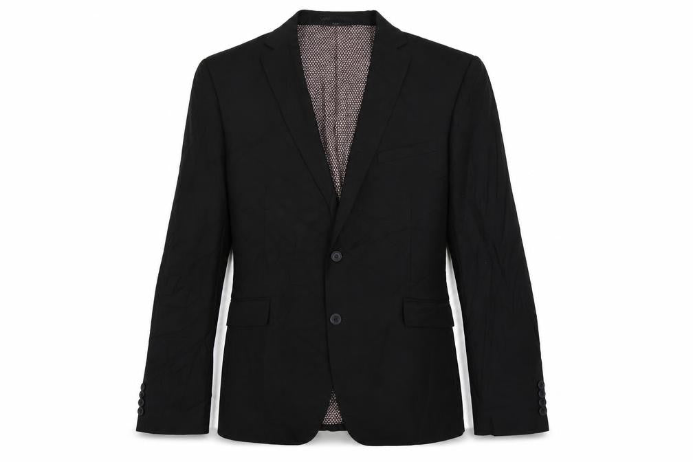 Marks & Spencer Mens Black Polyester Jacket Suit Jacket Size 44 Regular