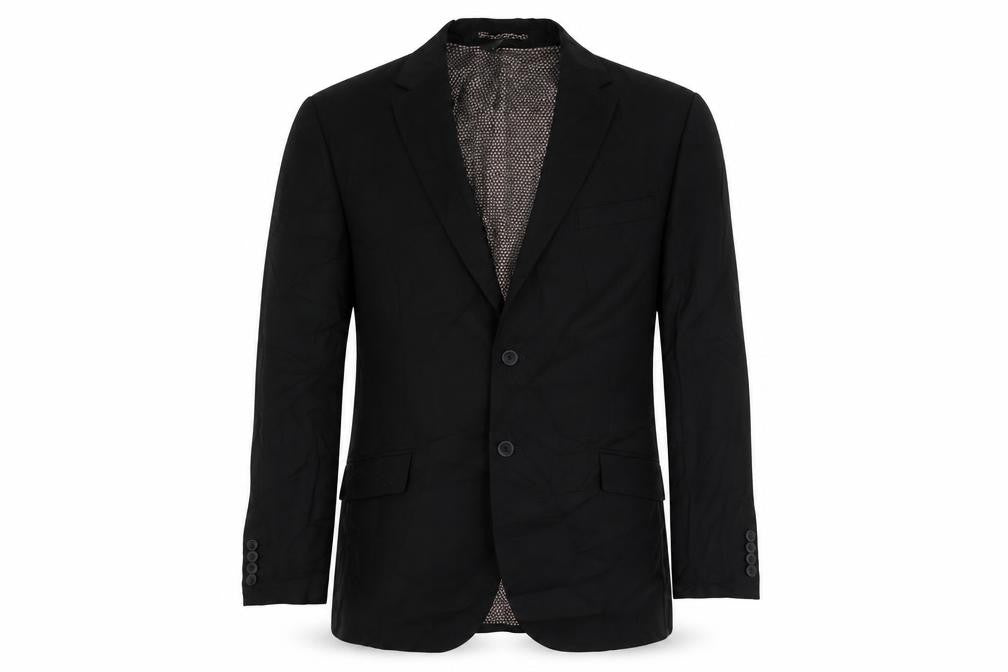 Marks & Spencer Mens Black Polyester Jacket Suit Jacket Size 44 Regular
