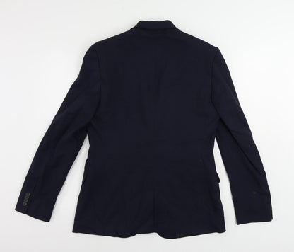 New Look Mens Blue Polyester Jacket Suit Jacket Size 40 Regular