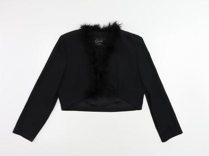 Opera by Richards Womens Black Jacket Size 14 - Open